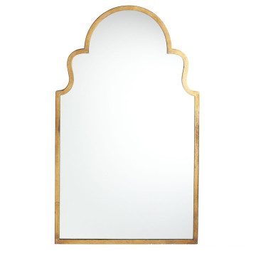 O ouro antigo do metal quente das vendas moldou o espelho da parede para a decoração da casa da forma